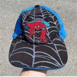 Vtg 2007 Amazing Spider-Man Marvel Hat Cap Youth Web Print Embroidered Patch Y2K